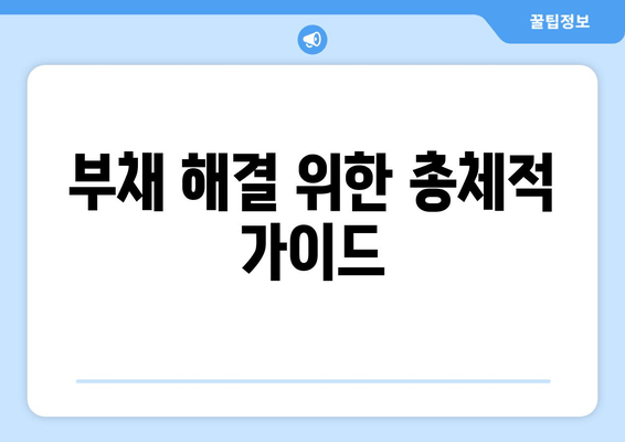 부채 해결 위한 총체적 가이드