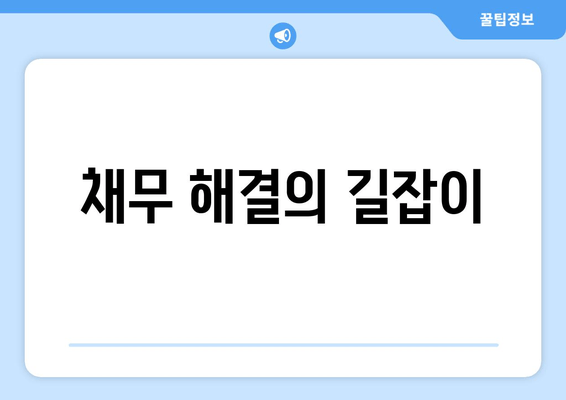 채무 해결의 길잡이