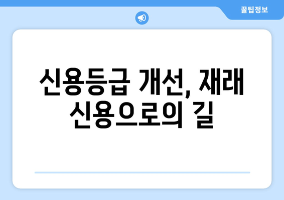 신용등급 개선, 재래 신용으로의 길