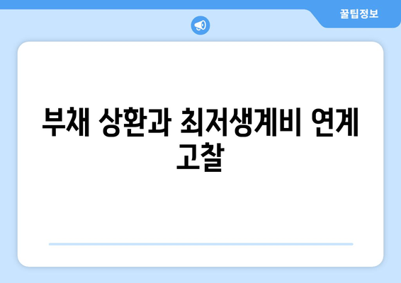 부채 상환과 최저생계비 연계 고찰