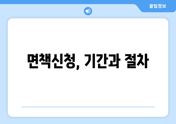 면책신청, 기간과 절차