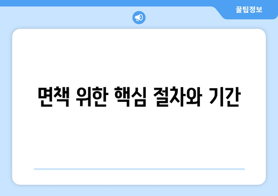 면책 위한 핵심 절차와 기간