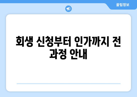 회생 신청부터 인가까지 전 과정 안내