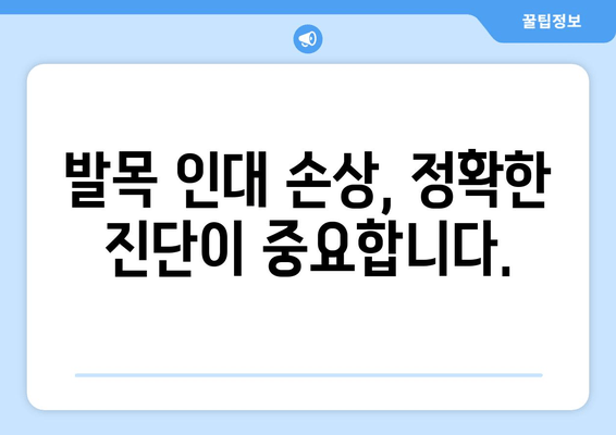 발목 인대 늘어남| 증상, 진단, 치료 그리고 재활까지 완벽 가이드 | 발목 통증, 인대 손상, 운동 부상, 재활 운동