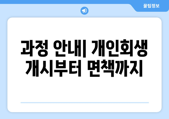 과정 안내| 개인회생 개시부터 면책까지