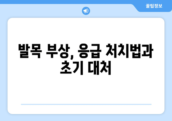 발목 부음, 염좌인가 아킬레스건염인가? | 발목 부상 대처법, 증상 확인 및 치료 가이드