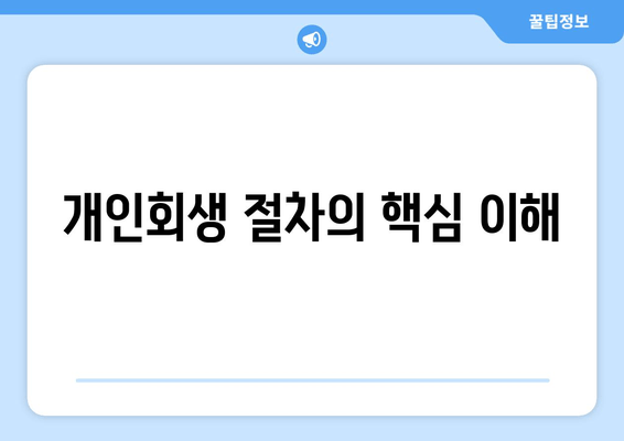 개인회생 절차의 핵심 이해