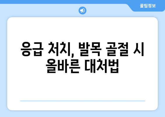 발목 골절, 놓치기 쉬운 징후부터 심각한 위험까지 | 발목 통증, 부상, 응급 처치, 골절 증상