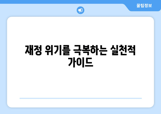 재정 위기를 극복하는 실천적 가이드