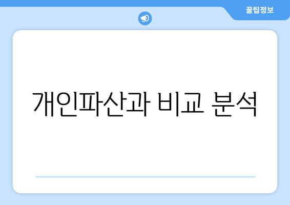 개인파산과 비교 분석