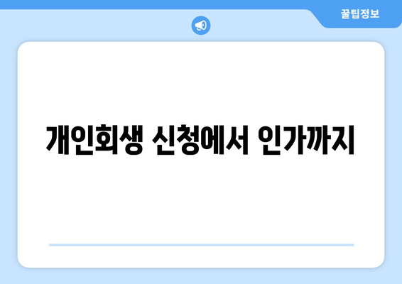 개인회생 신청에서 인가까지