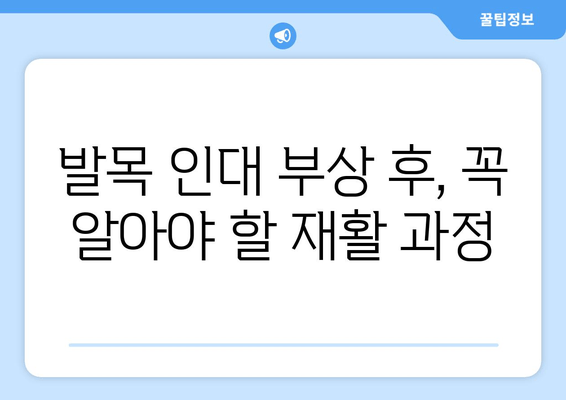 발목 인대 부상| 보행 장애와 발목 관절염, 예방 및 관리 가이드 | 발목 부상, 재활, 운동, 통증