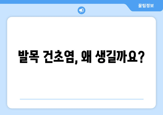 발목 건초염, 이렇게 관리하세요! | 발목 건초염 치료, 운동, 재활, 예방