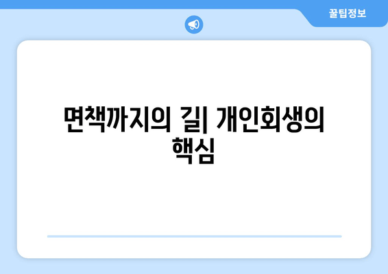 면책까지의 길| 개인회생의 핵심