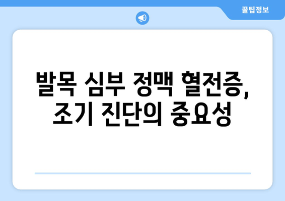 발목 심부 정맥 혈전증 진단의 필수 도구| 초음파 검사의 역할 | 혈전증, 초음파, 진단, 치료