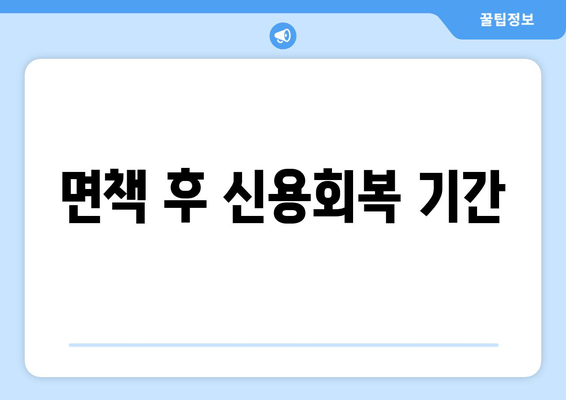 면책 후 신용회복 기간