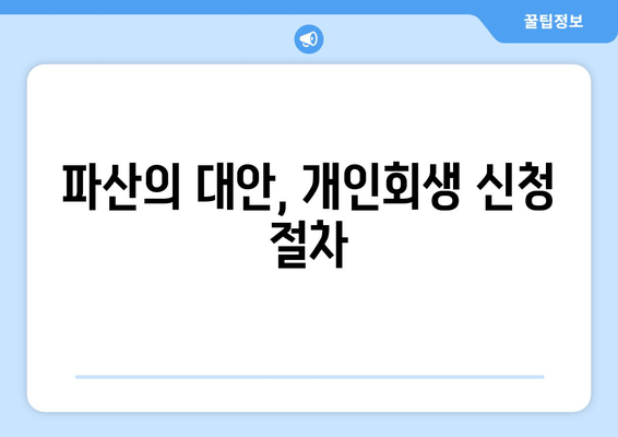 파산의 대안, 개인회생 신청 절차