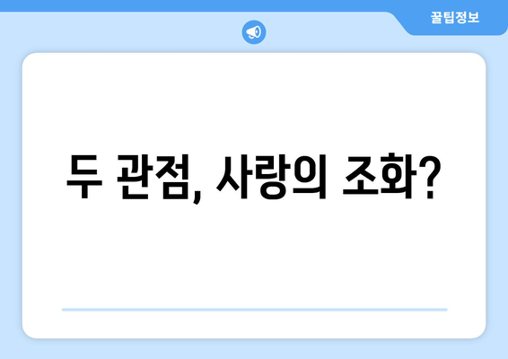 두 관점, 사랑의 조화?