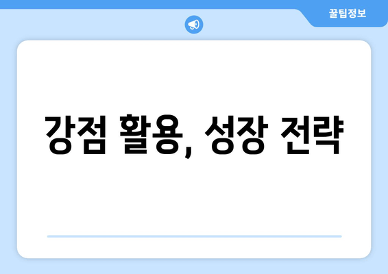 강점 활용, 성장 전략