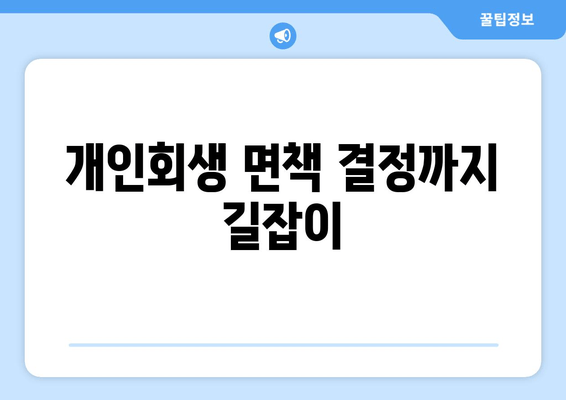 개인회생 면책 결정까지 길잡이