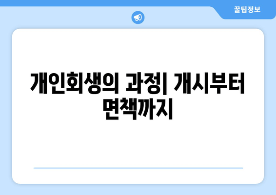 개인회생의 과정| 개시부터 면책까지