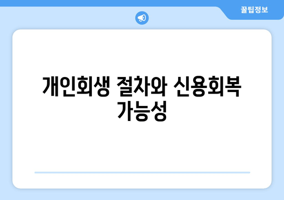 개인회생 절차와 신용회복 가능성