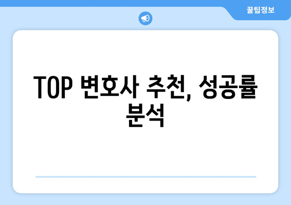 TOP 변호사 추천, 성공률 분석