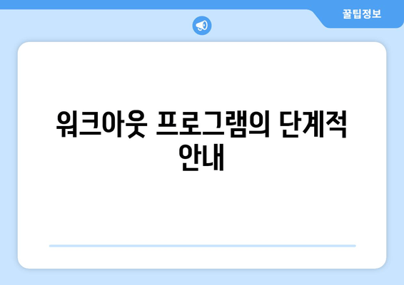 워크아웃 프로그램의 단계적 안내