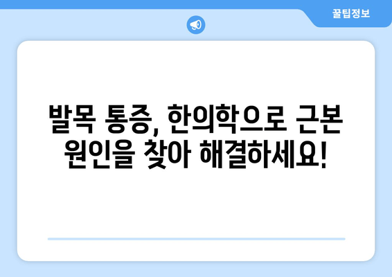 발목 통증 해결, 한의원이 알려주는 무릎·발목·허리 통증 개선 전략 | 발목 통증, 한의학, 통증 완화, 무릎 통증, 허리 통증, 추천