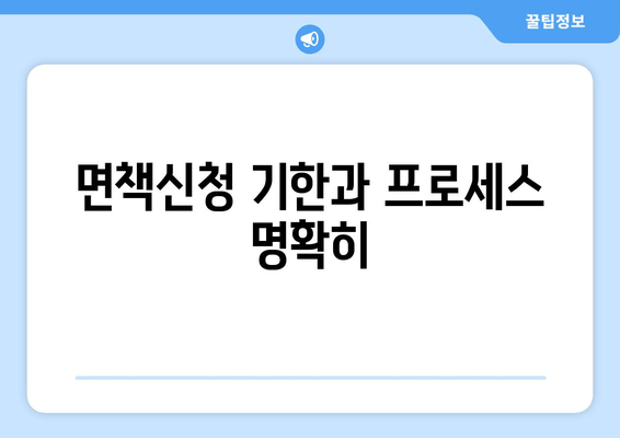 면책신청 기한과 프로세스 명확히