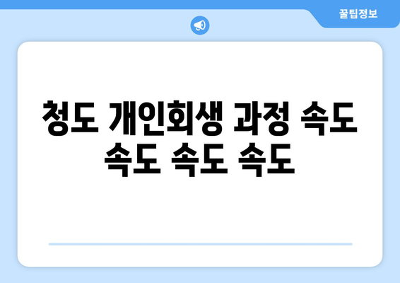 청도 개인회생 과정 속도 속도 속도 속도