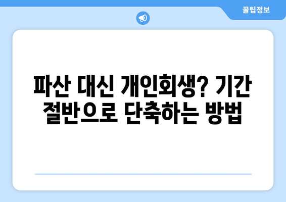 파산 대신 개인회생? 기간 절반으로 단축하는 방법