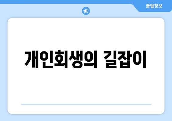 개인회생의 길잡이