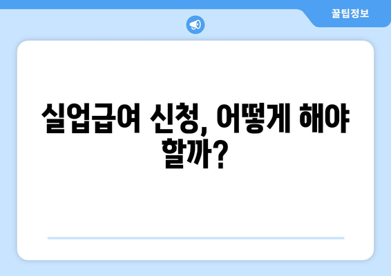 자발적 퇴사 후 실업급여 받을 수 있을까요? | 조건, 신청 방법, 주의 사항 완벽 정리