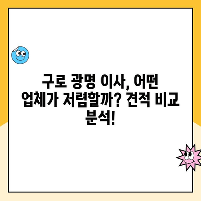 구로 광명 이사 견적 비교 분석| 영구크린 vs 김병만 파란이사 vs 이편한이사 | 이사업체 추천, 가격 비교, 후기