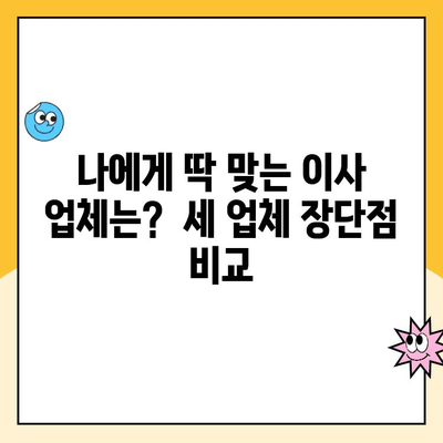 영구크린, 김병만 파란이사, 이편한이사 견적 비교 분석| 어떤 이사 업체가 나에게 맞을까? | 이사 견적 비교, 이사업체 추천, 가격 비교