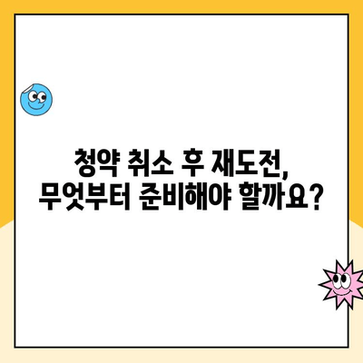 청약취소 후 주택 청약 성공 전략| 꿀팁 & 주의 사항 | 청약, 취소, 팁, 전략, 주의사항