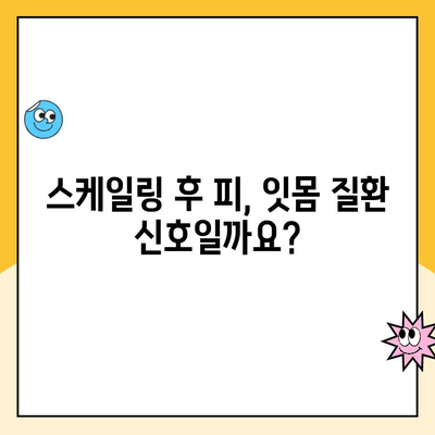 청주치과 스케일링, 피가 나는 이유? 발치 전조 증상일까요? | 치주염, 잇몸 질환, 스케일링 후 관리