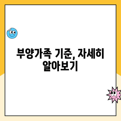 주택청약 부양가족 기준 완벽 정리| 자격 조건부터 계산 방법까지 | 주택청약, 부양가족, 청약 자격, 가점 계산, 세세히 알아보기