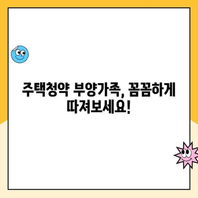 주택청약 부양가족 기준 완벽 정리| 자격 조건부터 계산 방법까지 | 주택청약, 부양가족, 청약 자격, 가점 계산, 세세히 알아보기