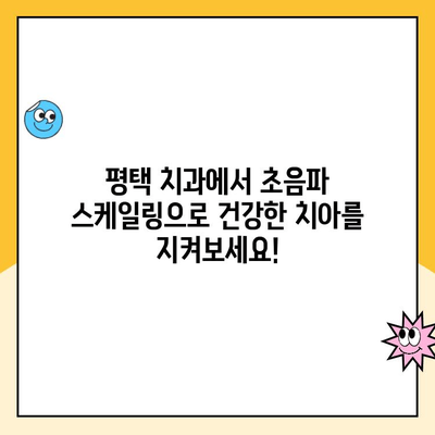 평택 치과 추천| 지속적인 치아 건강을 위한 초음파 스케일링의 모든 것 | 스케일링, 치아 건강, 평택 치과, 치주 질환 예방