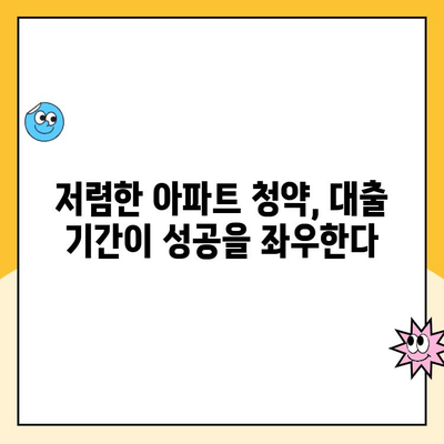 저렴한 아파트 청약, 대출기간 고려가 필수! | 청약 대출, 금리 비교, 성공 전략