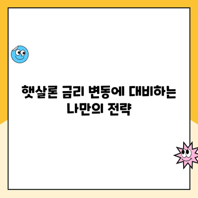 햇살론 대출 금리 변화, 지금 바로 확인하고 대비하세요! | 햇살론, 금리 변동, 시장 상황, 대출 전략