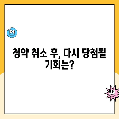 청약취소 후 주택 청약 당첨이 안 될 때, 무엇을 해야 할까요? | 청약, 당첨, 취소, 재청약, 팁