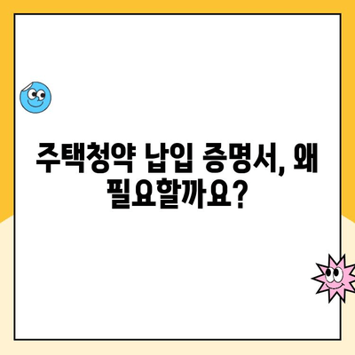 주택청약 납입 증명서, 이렇게 쉽게 받으세요! | 주택청약, 납입 증명, 발급 방법, 온라인 신청, 오프라인 신청