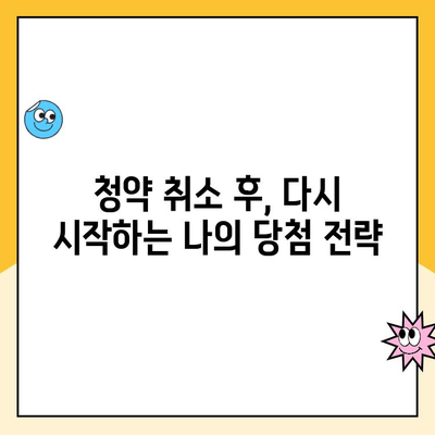 청약취소 후 주택 청약 관리| 성공적인 당첨 전략 | 청약, 취소, 관리, 당첨, 전략