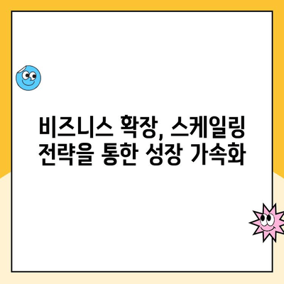 스케일링 비교 분석| 어떤 방법이 당신의 비즈니스에 최적일까요? | 스케일링 전략, 성장 전략, 비즈니스 확장