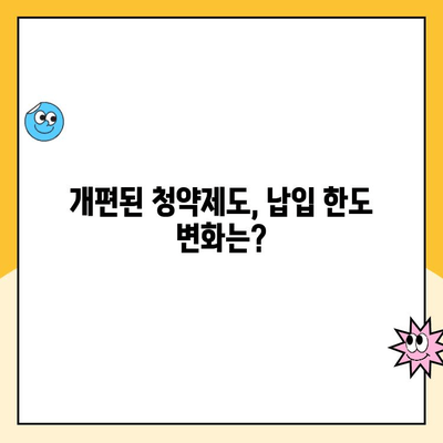 주택청약제도 개편| 납입 인정 한도, 얼마까지 가능할까요? | 청약, 납입, 한도, 개편, 주택