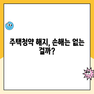 주택청약통장 해지, 대출기간 고려해야 할까요? | 주택청약, 해지, 대출, 주택 구매