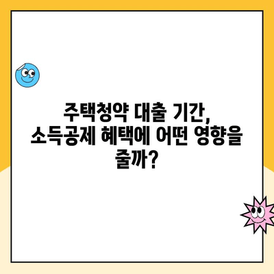 주택청약 연말정산 소득공제, 대출 기간과 어떤 연관이 있을까요? | 주택청약, 소득공제, 대출, 연말정산